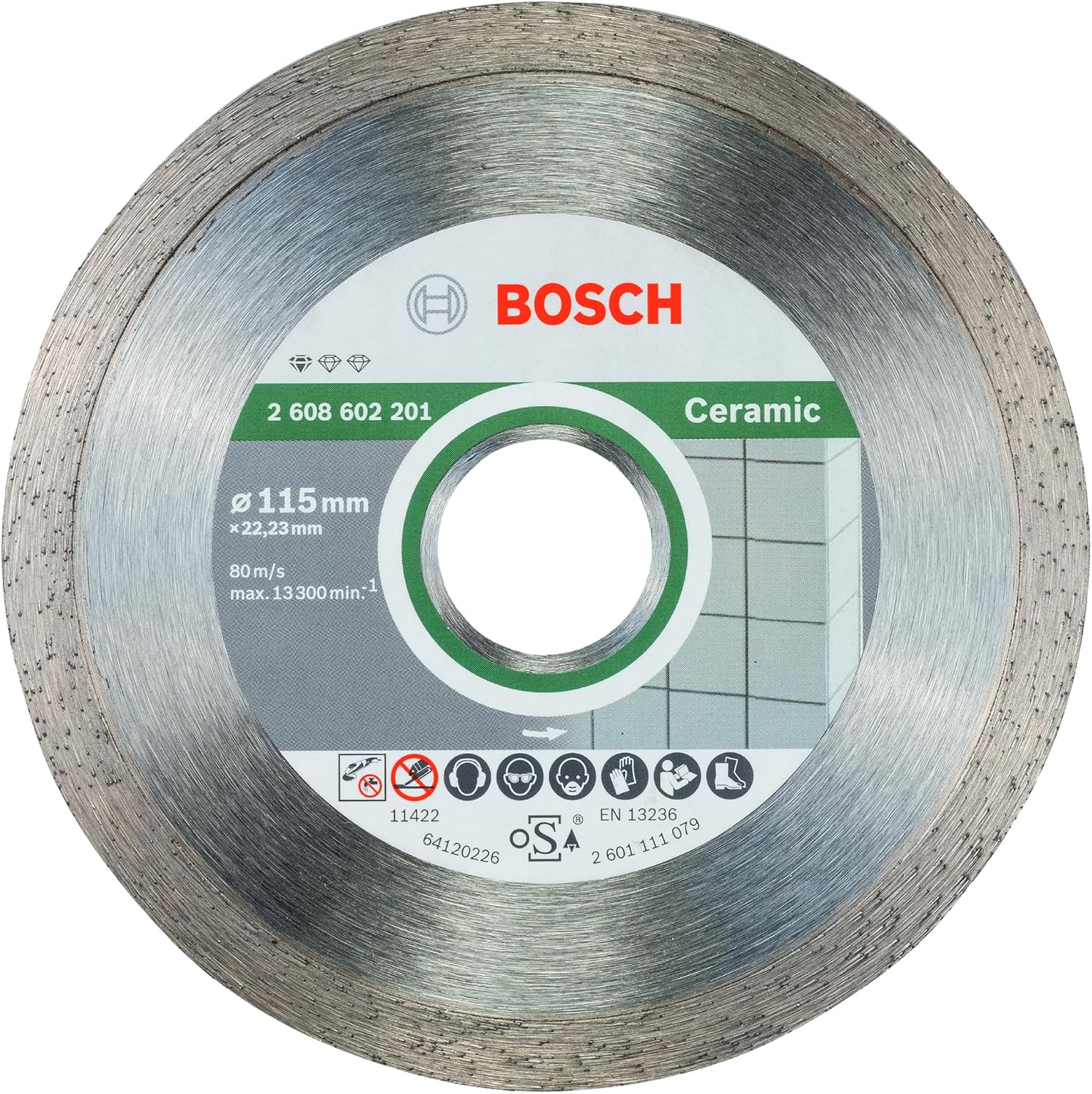 Professional Accessories Elmas Kesme ve Delme Aksesuarları, Disk, Gri, 115x22.23x1.6x7 mm, 1 Adet - Görsel 2