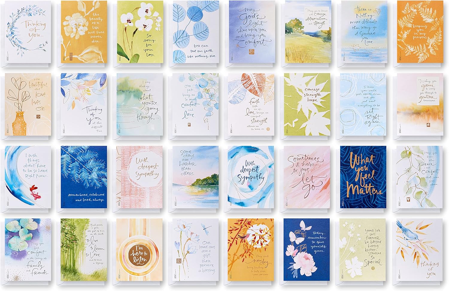 Alternative view of American Greetings Lüks Sempati, Seni Düşünen Zarflı Kartlar, Kathy Davis Tasarımları (32 Adet)