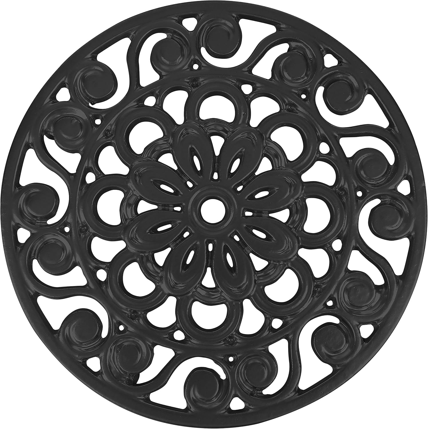 Alternative view of Trademark Innovations Dekoratif Dökme Demir Metal Trivet (Siyah)