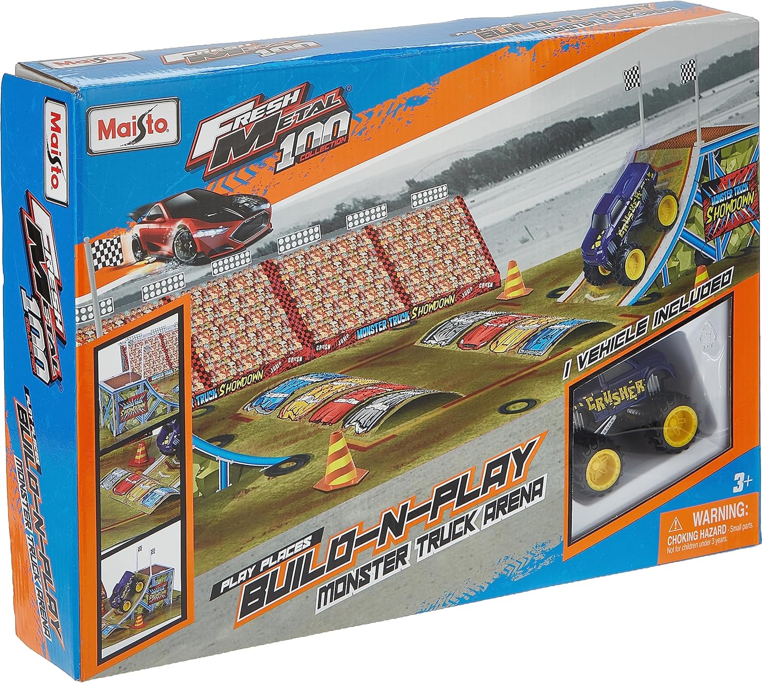 Alternative view of Maisto Fresh Metal -N-Play Truck Arena Set