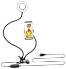 Kıskaçlı Akrobatik 3 Renk Masa Lambası, USB Beyaz, Işık Şiddeti ve Rengi Ayarlanabilir, Kitap Okuma ve Çalışma Işığı, Güç Kablosu Dahil