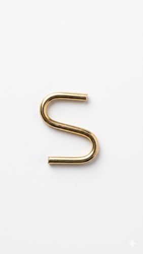 Alternative view of Beşel Gold S Kanca Seti - 10 Adet, Çok Amaçlı Metal Askı, Mutfak Gereçleri, Gardırop ve Banyo Düzenleyici, Şık Pirinç Görünümlü Dayanıklı Çelik Kanca (5cm, BÜYÜK S)