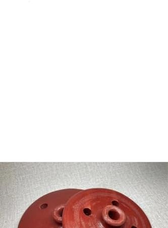 2 Adet 20 cm ve 23 cm Toprak Sarma Dolma Kapağı Taşı Delikli Sırlı