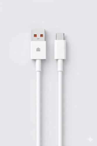 120W/67W USB-A to USB-C Hızlı Şarj ve Data Kablosu 1m Beyaz