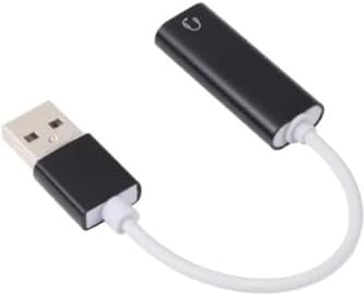 USB den Mikrofonlu Kulaklık Çevirici (USB To 3.5 mm Jack) Playstation Uyumlu Bilgisayar Ses Kartı Kablosu 3.5 mm Jack (Dişi) Girişli Ses Adaptörü 7.1 Dönüştürücü PS3 PS4 PS5 Uyumlu (Beyaz) - Görsel 2