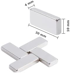 Alternative view of Hdg Neodyum Mıknatıs Dekoratif Magnet Güçlü Çekim 30X10X4 Mm 5 Adet
