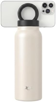 Alternative view of Linktech BL10 MagPro Manyetik Telefon Tutuculu Çelik Termos, 710 ml (24 oz) Vakumlu Çift Katman Matara, MagSafe Uyumlu 360° Dönebilen Pipetli Kapak, 24 Saat Soğuk / 12 Saat Sıcak Tutucu (Beyaz)