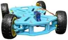 Arduino Uyumlu Ön Tekerleri Dönebilen 4WD Robot Araba Platform Kiti Seti Monte