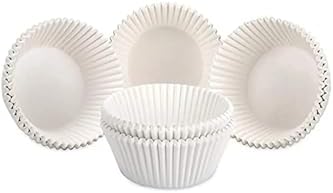 Alternative view of Takribi 100 Adet Orta Boy Beyaz Muffin Kek Kalıbı 40x30 Mm, Cupcake Kağıdı, Brownie Kalıbı