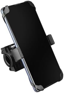 Gaman Hy-Xh09 Kaliteli Bisiklet Ve Motosiklet Için Telefon Tutucu 360° Ayarlanabilir (Kirmizi+Siyah Renk) Çok Renkli