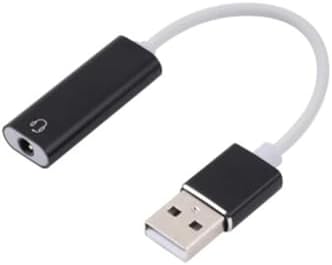 USB den Mikrofonlu Kulaklık Çevirici (USB To 3.5 mm Jack) Playstation Uyumlu Bilgisayar Ses Kartı Kablosu 3.5 mm Jack (Dişi) Girişli Ses Adaptörü 7.1 Dönüştürücü PS3 PS4 PS5 Uyumlu (Beyaz) - Görsel 3
