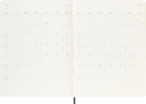 Alternative view of Moleskine Haftalık planlayıcı, notlar için yerli, 12 ay 2024, ajanda 2024, XL 19 x 25, lastik kilitli yumuşak kapak, renk siyah