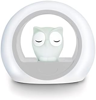Zazu Kids Lou Ağlama Sensörlü Baykuş Gece Lambası, Gri
