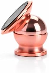Alternative view of Busstier Araba Manyetik Telefon Tutucu 360 Derece Döner Mıknatıslı Mini Metal Stand Torpido Panel Yapışkanlı Universal Akıllı Telefon Tutacağı Tek Elle Kullanım (Rose Gold)