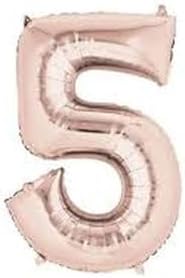 Çıtıpıtıstore Rose Gold Rakam Folyo, 5