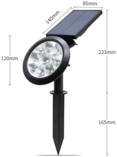 18w Led Solar Kazıklı Çim Armatür Cata Güneş Enerjili Led Işık Çim Lambası Bahçe Ağaç Çalı Duvar Aydınlatma (Gün Işığı)