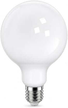 G125 Büyük Boy LED Ampul 12W (104W Eşdeğer) E27 Duy Dimmer Uyumlu 1600 Lümen 2700K Sarı Işık Dekoratif Soft Globe Ampul 178x125 mm