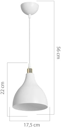 AG LightDesign Beyaz Sarkıt Avize Yatak Odası Salon Mutfak Koridor Lamba 18 AGnm94
