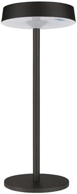 Alternative view of Dubai Solar Şarjlı Masa Lambası – 3 Kademeli Dimmer, Dokunmatik, Type-C USB, Güneş Enerjili, Siyah Metal Gövde, 31 cm