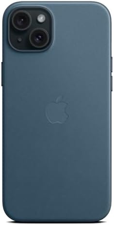 Apple iPhone 15 Plus için MagSafe özellikli Mikro Dokuma Kılıf - Pasifik Mavisi - Görsel 3