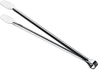 Alternative view of Klasik Metal Mangal Maşası 32 Cm-27 Cm Uzun-Kısa Boy Çelik Yemek Barbekü Izgara Kömür Köz (32 cm - 1 Adet)