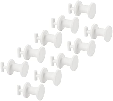SKADIS mini plastik itme kancası (SKADIS pegboard için uygundur), beyaz, 19 mm, 205.198.88-10'lu paket