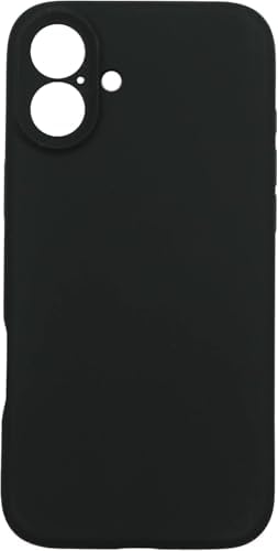 & AKSESUAR iPhone ile Uyumlu First Silikon Kılıf İnce Yapılı Mat Dış Yüzeyli Tam Koruma Sağlayan Kamera Korumalı Kılıf (iPhone 16 Plus Siyah)