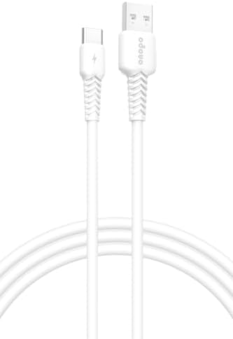 Onopo Android Xiaomi Uyumlu Type-C to USB 3.4A Hızlı Şarj ve Data Kablosu 1 Metre - Q7 | Beyaz Smart Kablo - Görsel 3