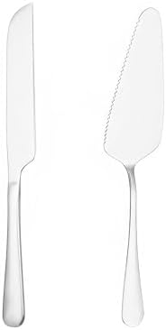 Alternative view of Çelik Silver Pasta Spatula Bıçak Seti Kek Sunum cin615by