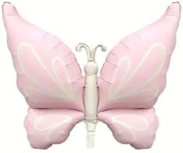 Büyük Kanatlı Kelebek Folyo Balon Pembe, 456346345