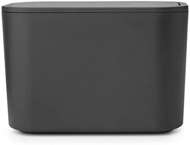 Alternative view of Brabantia - Mindset Banyo Atık Kutusu - Küçük Atıklar için İdeal - Çıkarılabilir Salıncak Kapağı - Temizlemesi Kolay - Çizilmez - Korozyona Dayanıklı - Koyu Gri - 8,5 x 15 x 9,8 cm