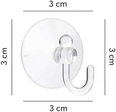 Alternative view of 16’lı Şeffaf, Vantuzlu Kanca Seti, Güçlü Tutuşlu, İz Bırakmayan PVC Askı Aparatı, Işık Zinciri, LED Işık Ağı, Perde, Balon, Yılbaşı, Parti ve Etkinlik Dekorasyonu İçin Pratik Kullanım (Küçük)