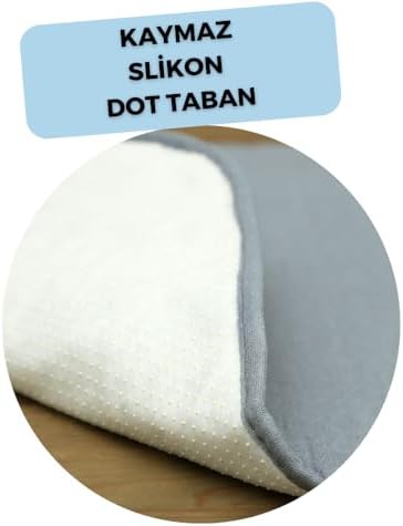Ütüleme Matı Masası Kılıfı Örtüsü Bezi, Keçeli, Süngerli Kaymaz Taban Taşınabilir Yıkanabilir Seyahat Tatil ve Günlük Kullanıma Uygun 5 Katmanlı Ütüleme Bezi 53x71CM Gri