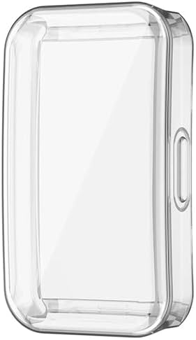 Alternative view of Galaxy Fit3 ile uyumlu Silikon Kasa Ekran Koruyucu 360 Tam Kapatan Çerceve PC Kasa Koruma Silikon Çerçeve (Şeffaf)