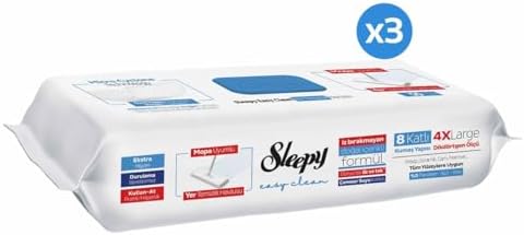 Easy Clean Çamaşır Suyu Katkılı Mopa Uyumlu Yer Temizlik Havlusu&Mendili 3x50 (150 Yaprak) - Görsel 3