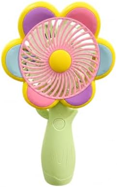 Mini El Fanı USB Şarjlı Type-C Bağlantılı 3 Kademeli Taşınabilir Elektrikli Fan Masaüstü ve El Tipi Kullanım Renk Serinletici Fan Yeşil Pembe Sarı Papatya