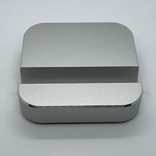 Premium Alüminyum Cep Telefonu Standı – Masaüstü Kullanım için Ergonomik, Kompakt Tasarım, iPhone ve Android Uyumlu, Gümüş Grisi