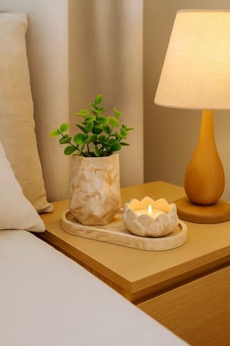 “Marble Touch” 3’lü Beton Dekor Set – Modern & Şık Tasarım - Görsel 2