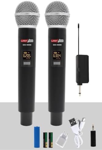 Alternative view of SXC-1099E Şarjlı ÇİFTLİ EL Telsiz Kablosuz Mikrofon UHF