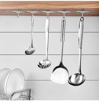 Tafce Kendinden Yapışkanlı Kancalı Mutfak Banyo Askısı Şeffaf 5 Adet