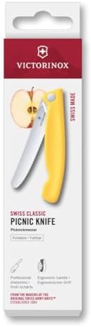Swiss Classic 11cm Tırtıklı Piknik Bıçağı, Sarı