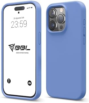 iPhone Kılıf İnce Sıvı Silikon 3 Katmanlı Jel Kauçuk (Açık Mavi (32), iPhone 13 Pro) - Görsel 2