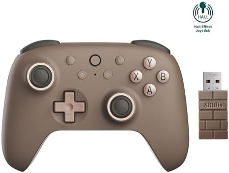 Alternative view of 8Bitdo Ultimate 2C Wireless Controller for Windows PC and Android, with 1000Hz Polling Rate, Hall Effect Joysticks and Hall Triggers, and Remappable L4/R4 Bumpers, Turbo Function (Brownie)