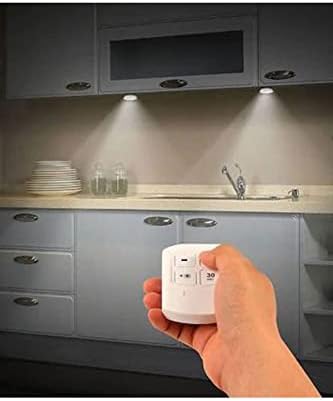 Uzaktan Kumandalı Yapışkanlı 3'lü Led Spot Lamba