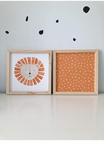 Hediyenikap Çocuk Odası Aslan Temalı Çerçeveli Set Tek Ebat hdynkpkpy-00053 - Görsel 3