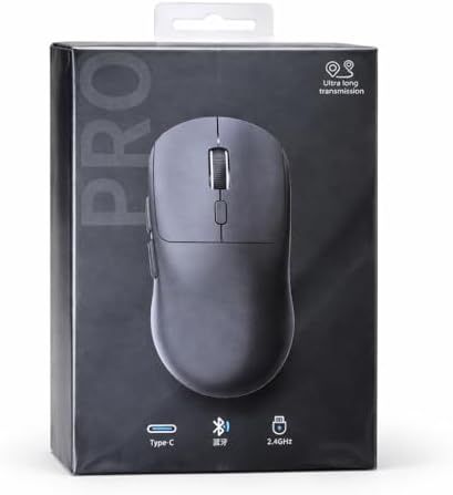 3 Modlu Kablosuz Mouse Type-C Şarjlı Bluetooth + 2.4GHz Dual Mode 6400 DPI Ultra Uzun Mesafe Bağlantı Hafif Tasarım 5 Milyon Tıklama Dayanımı S203 Gaming Chip Ergonomik Mouse | Pro Y