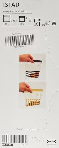 Alternative view of ISTAD plastik torba, kırmızı, 60'lı paket, sıkıştırma: 30 torba (0,4 l) ve 30 torba (1 l), yeniden mühürlenebildiği için tekrar tekrar kullanılabilir., Kırmızı, 30 Beutel 1L und 30 Beutel 0,4 L