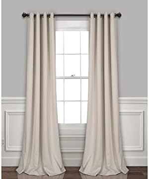 Lush Decor Yalıtımlı Gromet Karartma Perdeleri Panel Çifti, 132 cm G x 213 cm U, Buğday