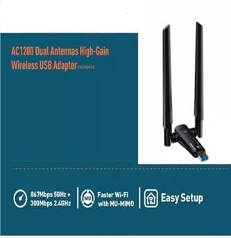 Alternative view of Yeni Versiyon Ac1200 Dual Band 2.4g & 5g Destekli Wi-fi Adaptörü Usb 3.0 Kablosuz Wireless Adaptör