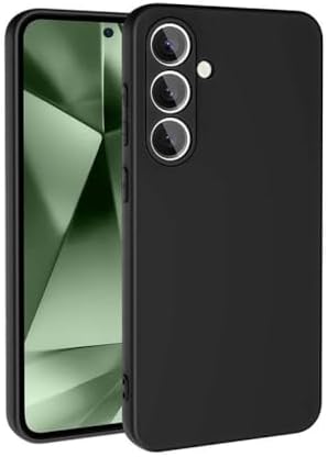 & AKSESUAR Galaxy S24 Fe ile Uyumlu İçi Kadife Kamera Korumalı Lansman Silikon Kılıf İnce Yapılı Tam Koruma Sağlayan Kamera Korumalı Kılıf (Siyah) - Görsel 3